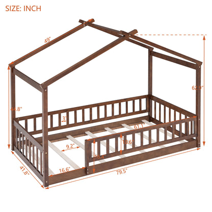 Bed House Bed Frame With Fence - The Sleep Loft - Online Mattress Showroom NYC