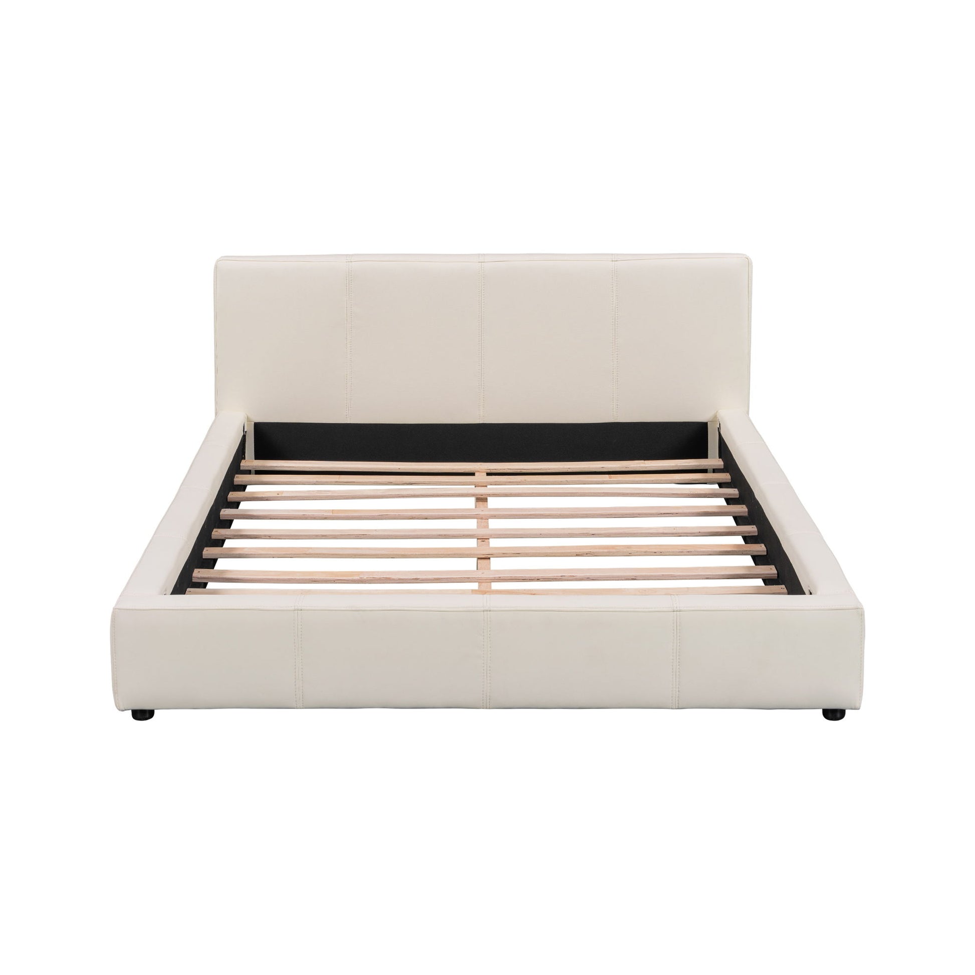 Stylish Upholstered Bed With Birch Wood Frame - The Sleep Loft - Online Mattress Showroom NYC