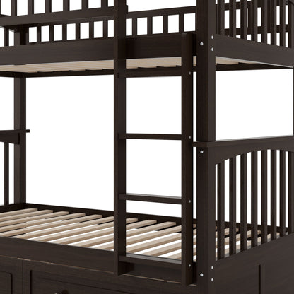 Bunk Bed With Drawers, Convertible Design - The Sleep Loft - Online Mattress Showroom NYC