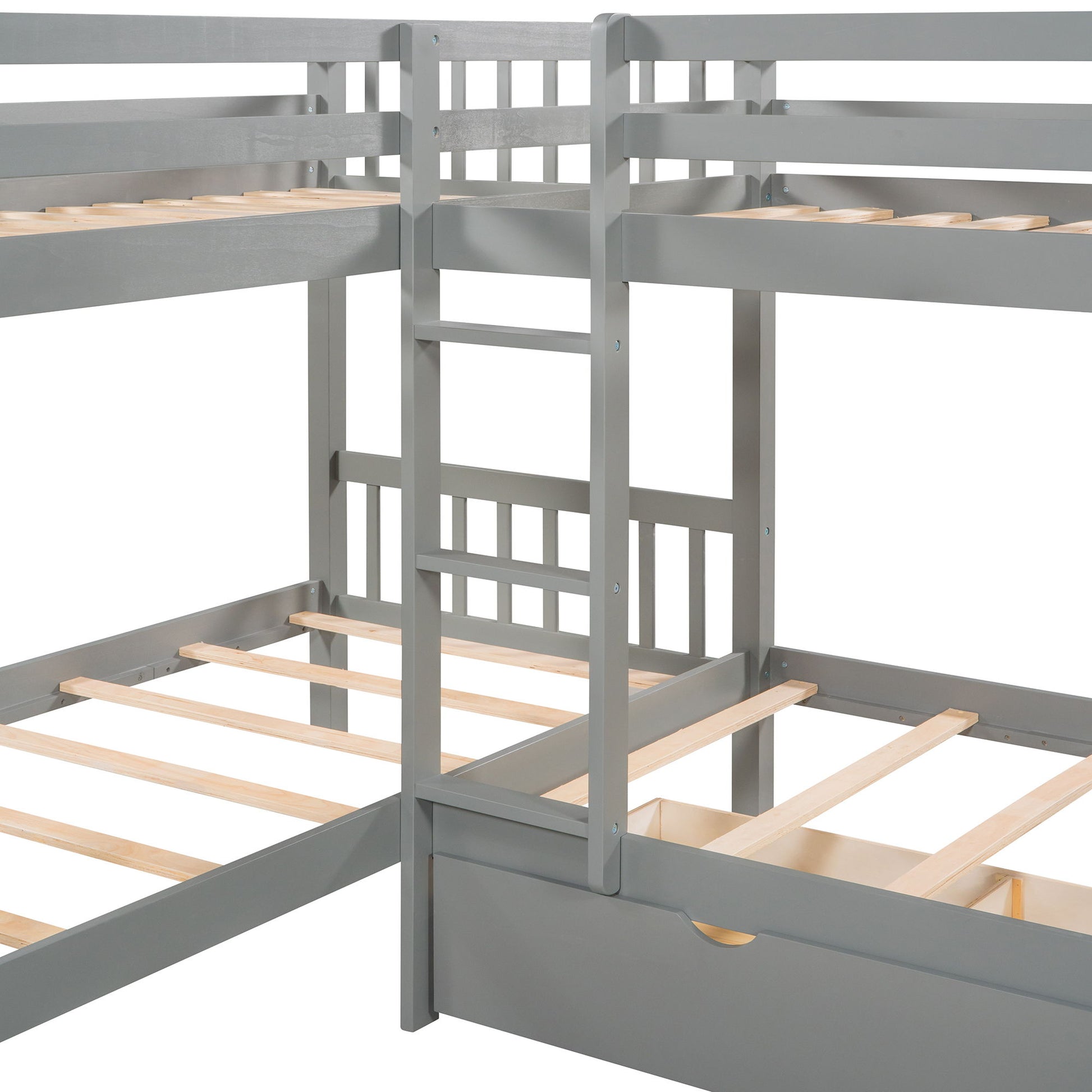L Shaped Bunk Bed With Drawers - The Sleep Loft - Online Mattress Showroom NYC
