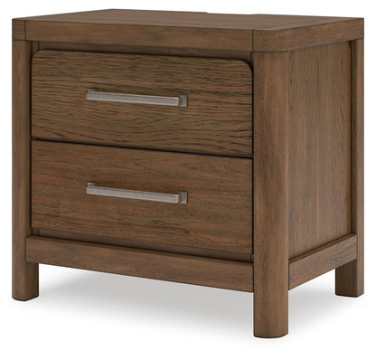Cabalynn - Two Drawer Night Stand - Light Brown - The Sleep Loft - Online Mattress Showroom NYC
