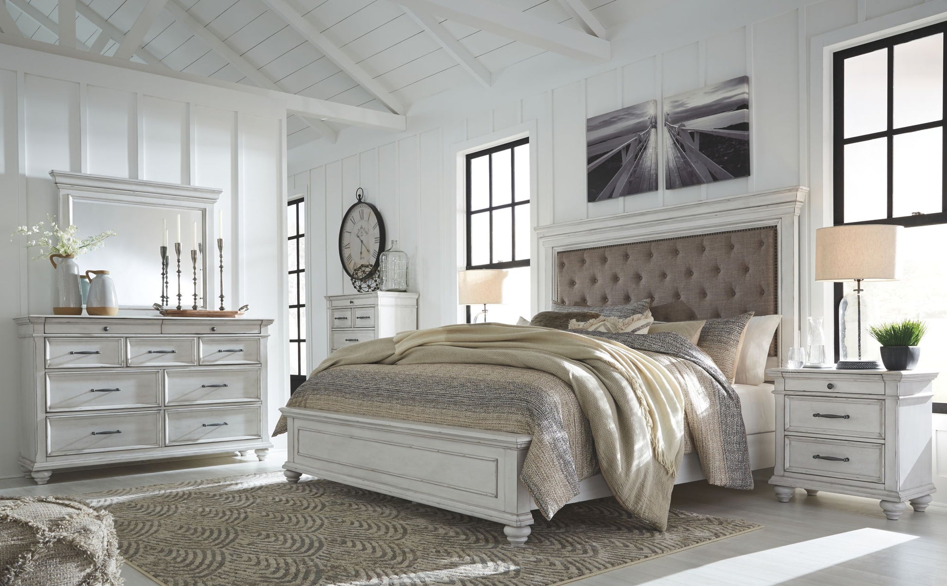 Kanwyn - Upholstered Panel Bed - The Sleep Loft - Online Mattress Showroom NYC