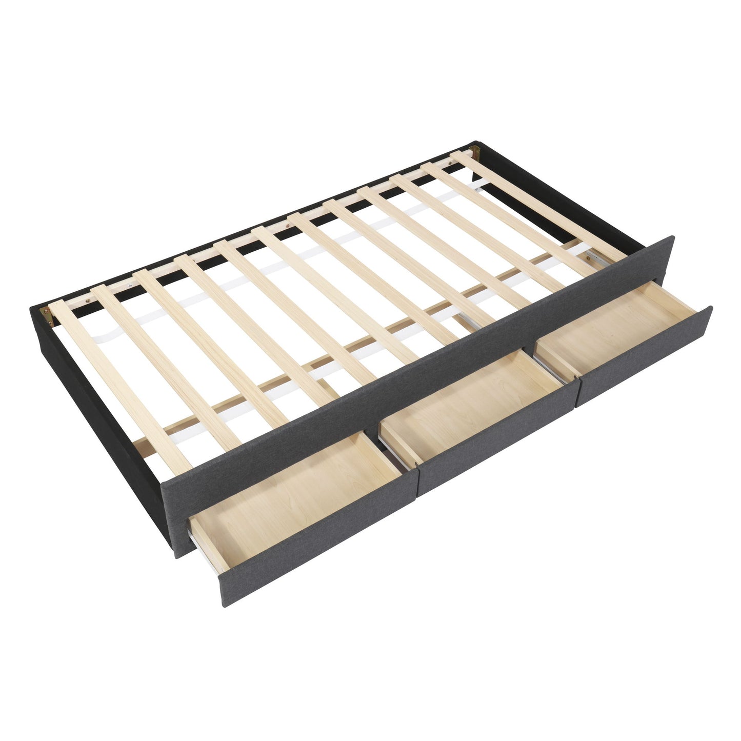 Upholstered Design Platform Bed With Trundle - The Sleep Loft - Online Mattress Showroom NYC