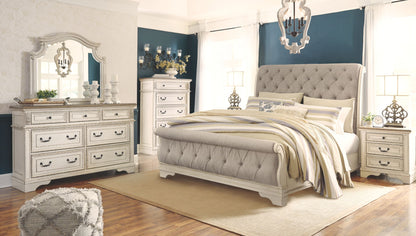 Realyn - Upholstered Sleigh Bed - The Sleep Loft - Online Mattress Showroom NYC