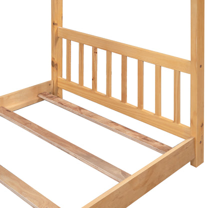 House Platform Bed With Headboard And Footboard, Roof Design - The Sleep Loft - Online Mattress Showroom NYC