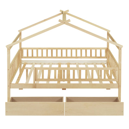 House Bed With 2 Drawers - The Sleep Loft - Online Mattress Showroom NYC