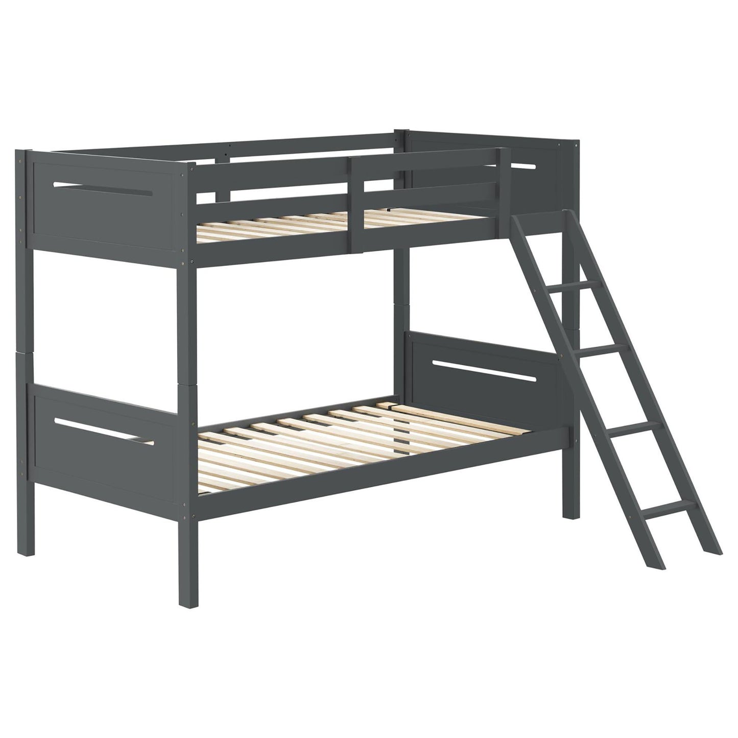 Bunk Bed With Built In Ladder, Safety Guardrails And Angled Access Step - The Sleep Loft - Online Mattress Showroom NYC