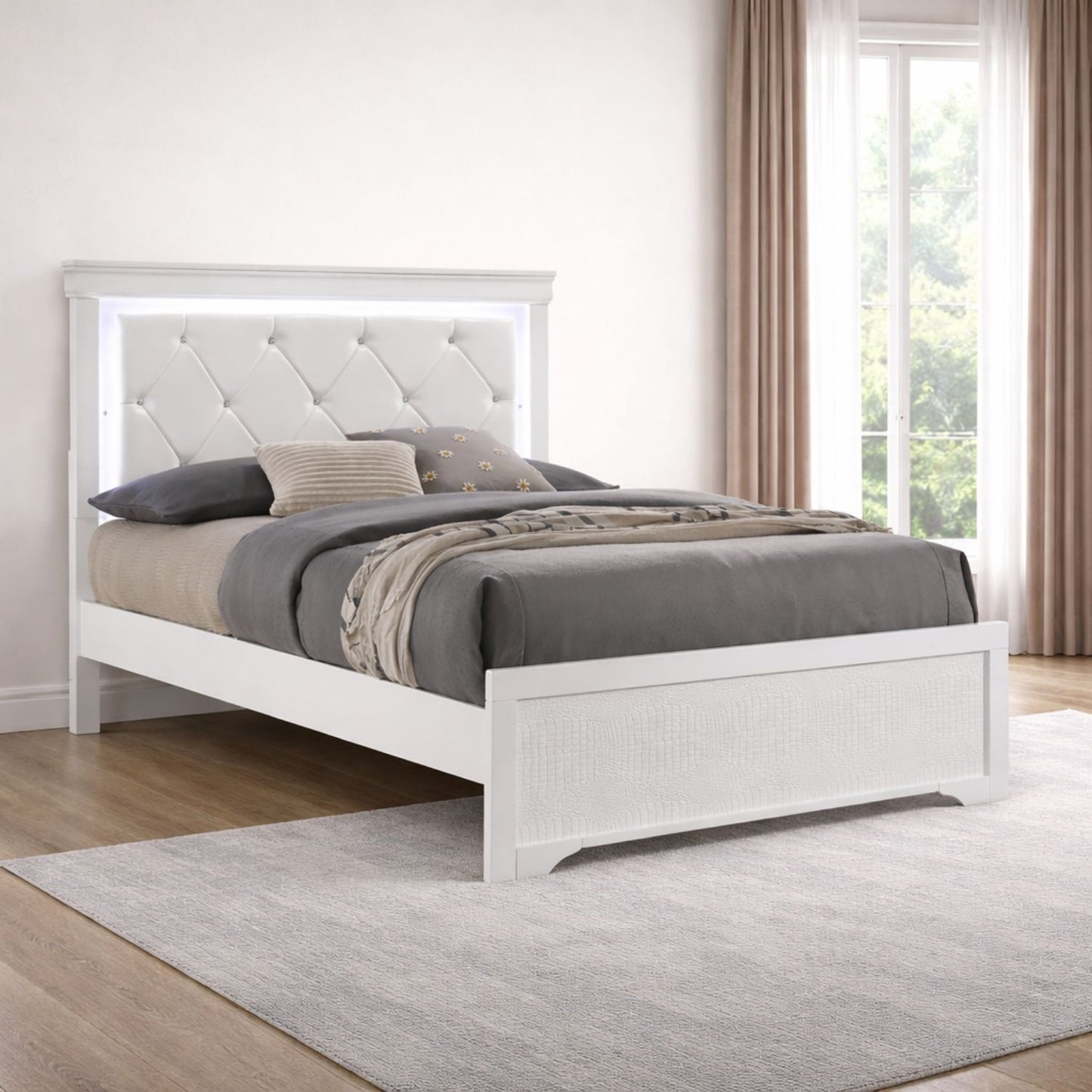 Blaze - Bed With LED Headboard - The Sleep Loft - Online Mattress Showroom NYC
