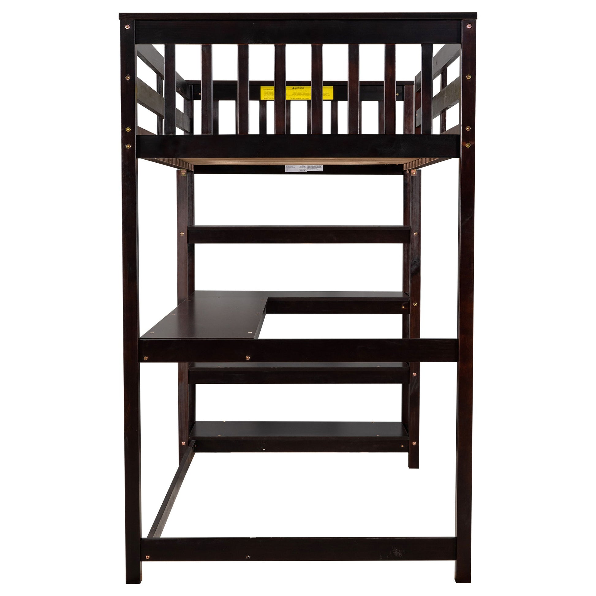 Loft Bed With Storage Shelves And Under Bed Desk - The Sleep Loft - Online Mattress Showroom NYC