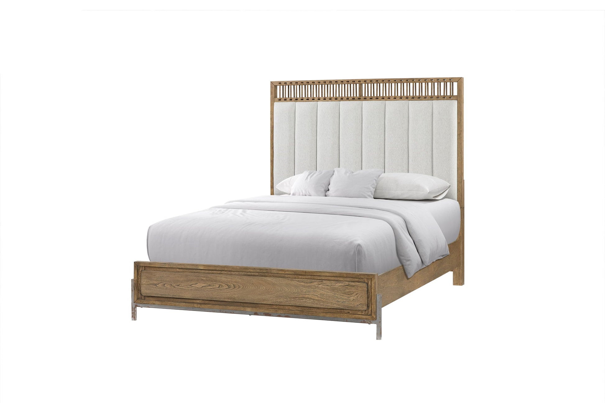 Elegant Design Upholstered And Strap Panel Bed - The Sleep Loft - Online Mattress Showroom NYC