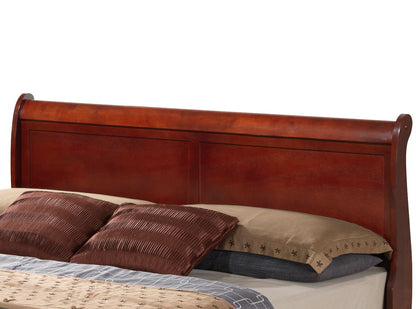 Upholstered Panel Sleigh Bed Design