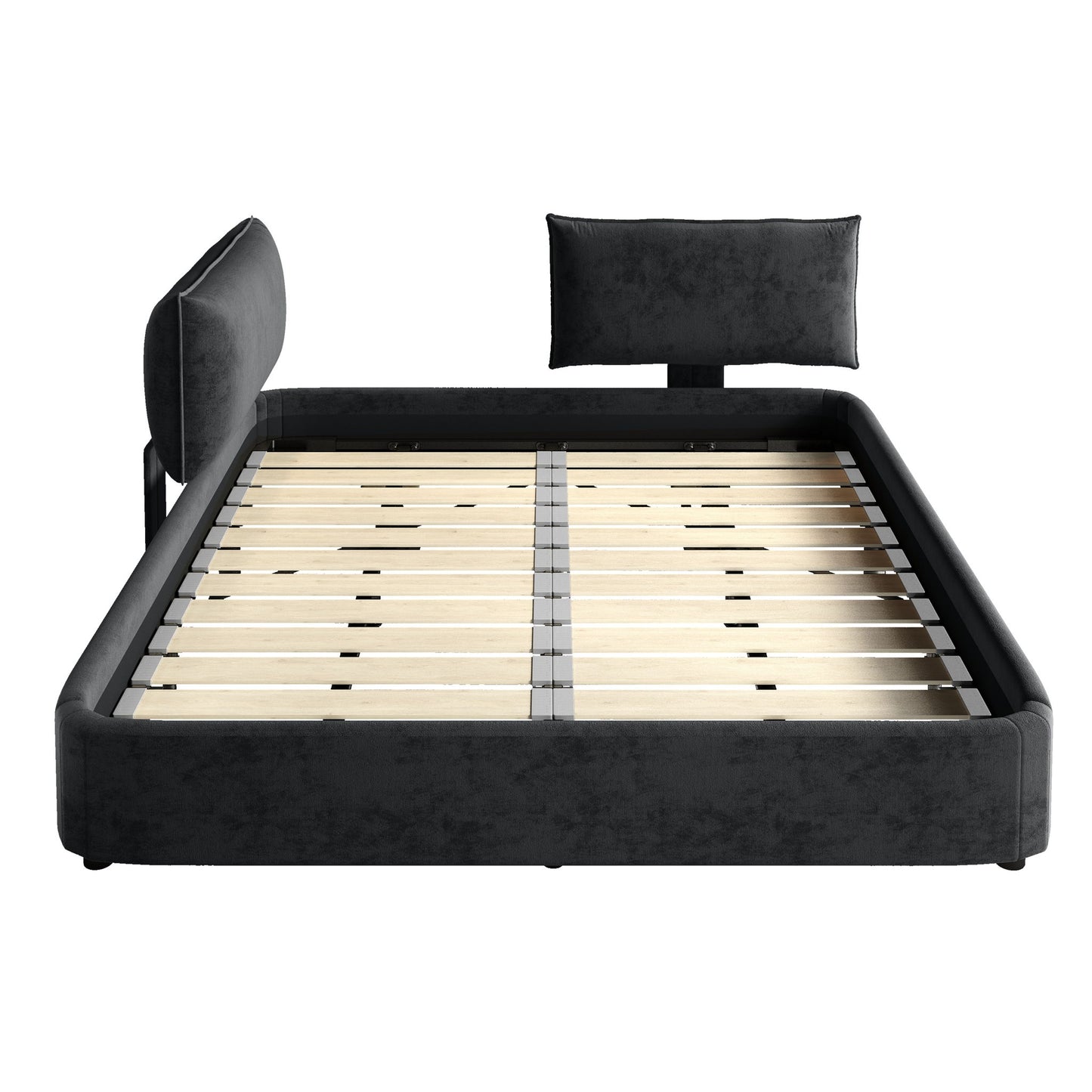 Cloud Bed Frame With Oversized Padded Movable Headboard - The Sleep Loft - Online Mattress Showroom NYC