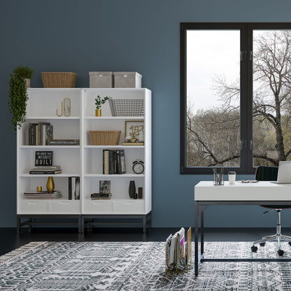 Banting - Mid Century Handcrafted Bookcase - The Sleep Loft - Online Mattress Showroom NYC