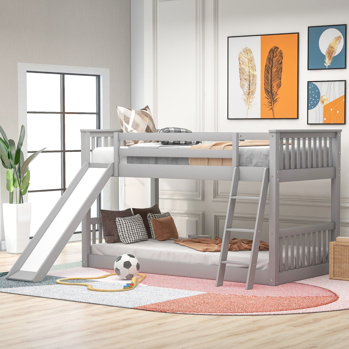 Bunk Bed & Convertible Slide And Ladder - The Sleep Loft - Online Mattress Showroom NYC