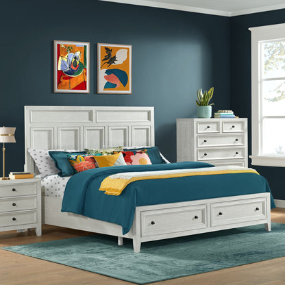 Storage Bed With Panel Headboard And Spacious Footboard Drawers - The Sleep Loft - Online Mattress Showroom NYC