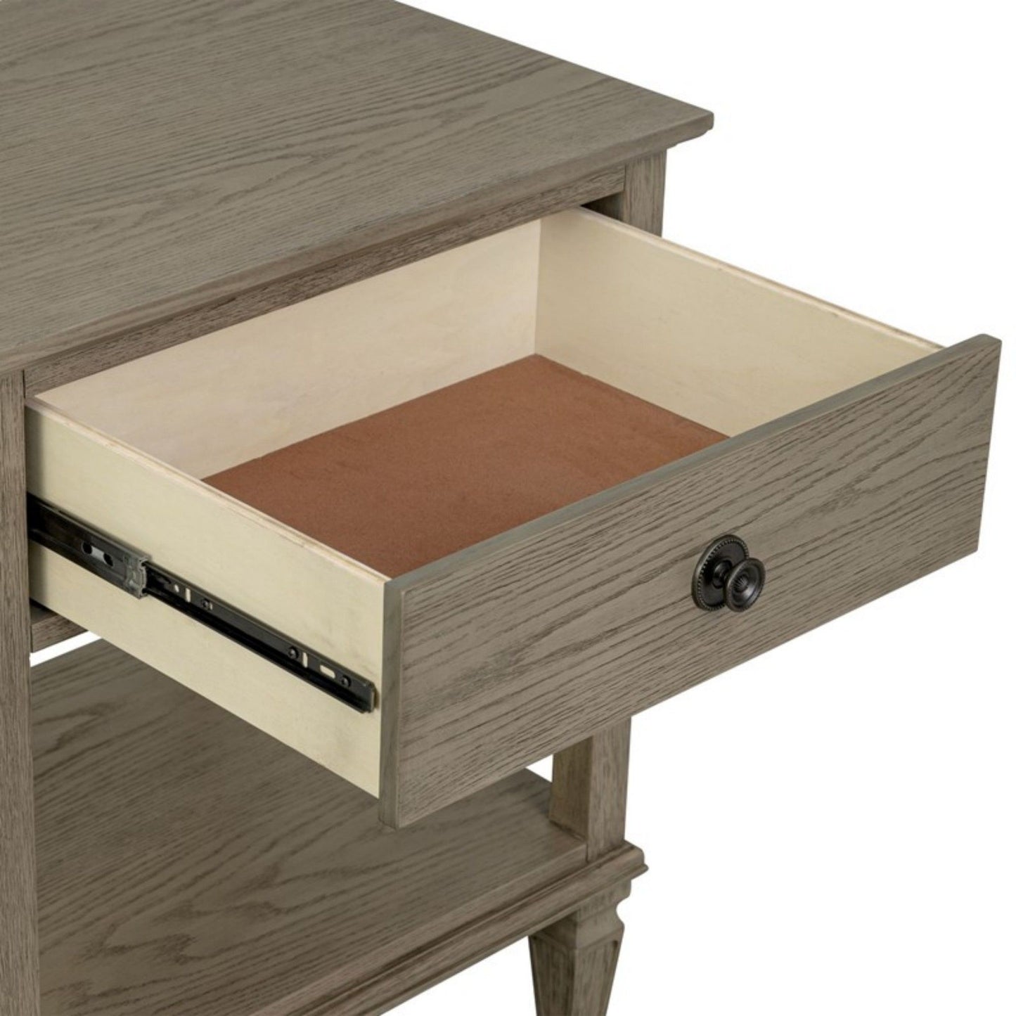 Victoria - Bedside Table With Drawer And Shelf - The Sleep Loft - Online Mattress Showroom NYC