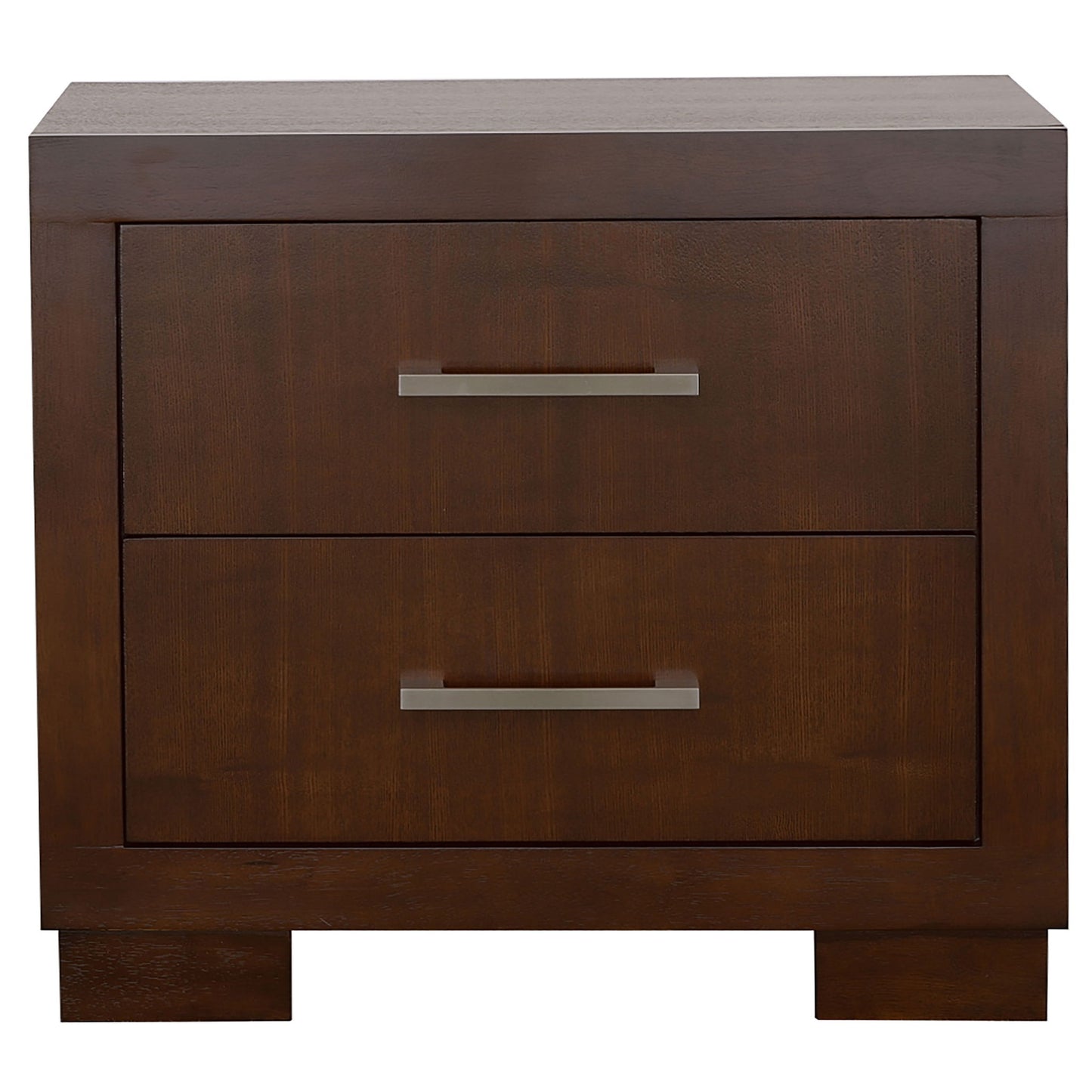 Polk - 2 Drawer Nightstand With Slim Handles - Cappuccino - The Sleep Loft - Online Mattress Showroom NYC
