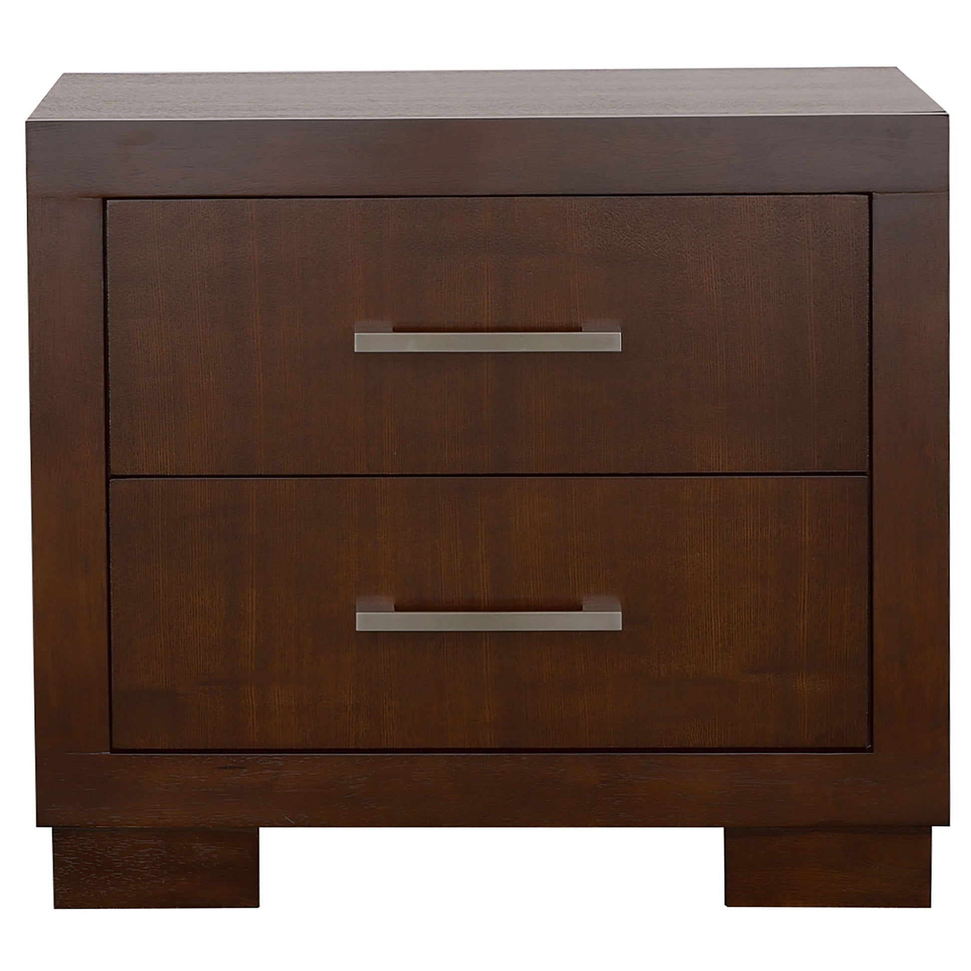 Polk - 2 Drawer Nightstand With Slim Handles - Cappuccino - The Sleep Loft - Online Mattress Showroom NYC