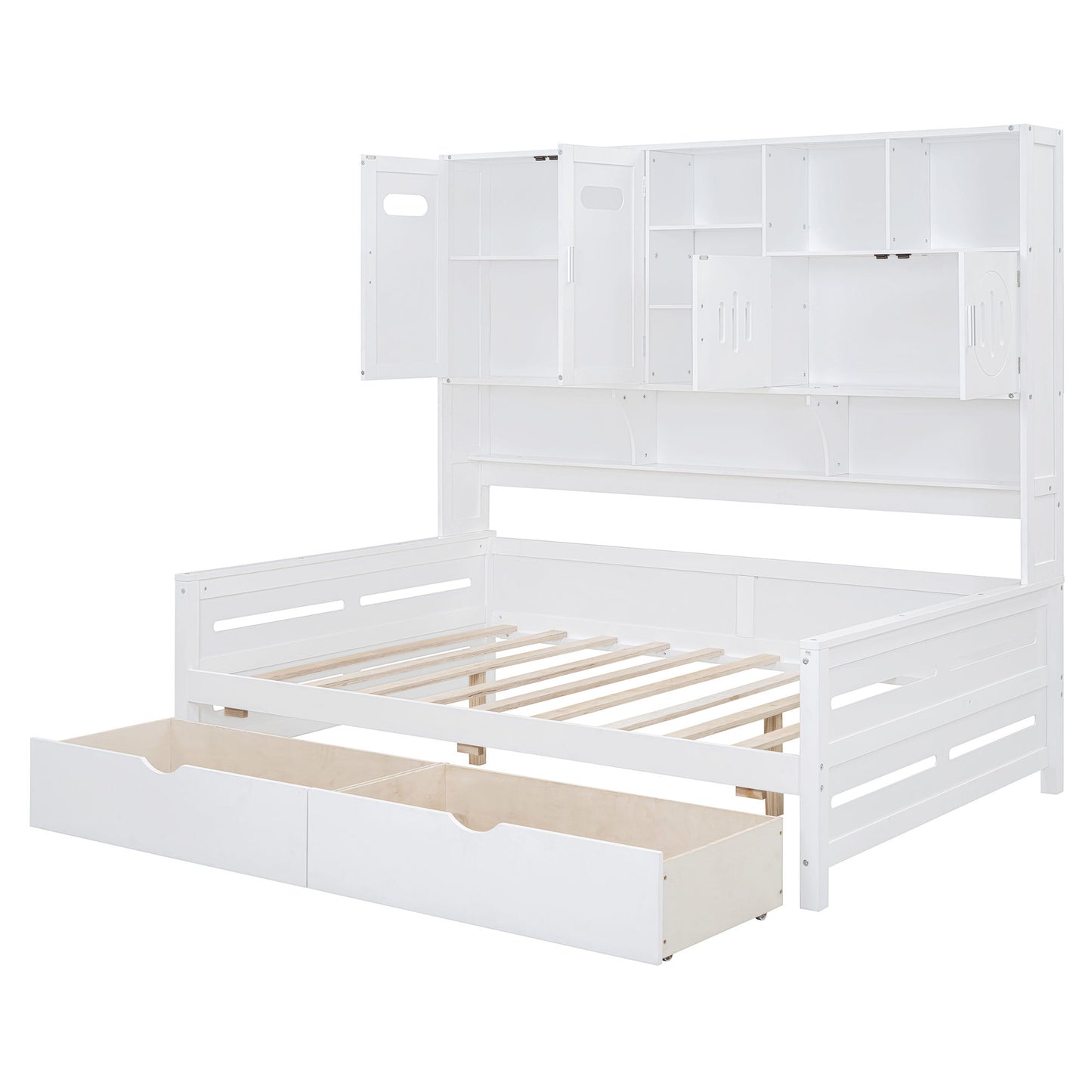 Daybed With All-In-One Cabinet And Shelf - The Sleep Loft - Online Mattress Showroom NYC