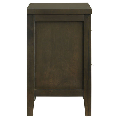 Clement - 2 Drawer Nightstand Bedside Table - Espresso - The Sleep Loft - Online Mattress Showroom NYC