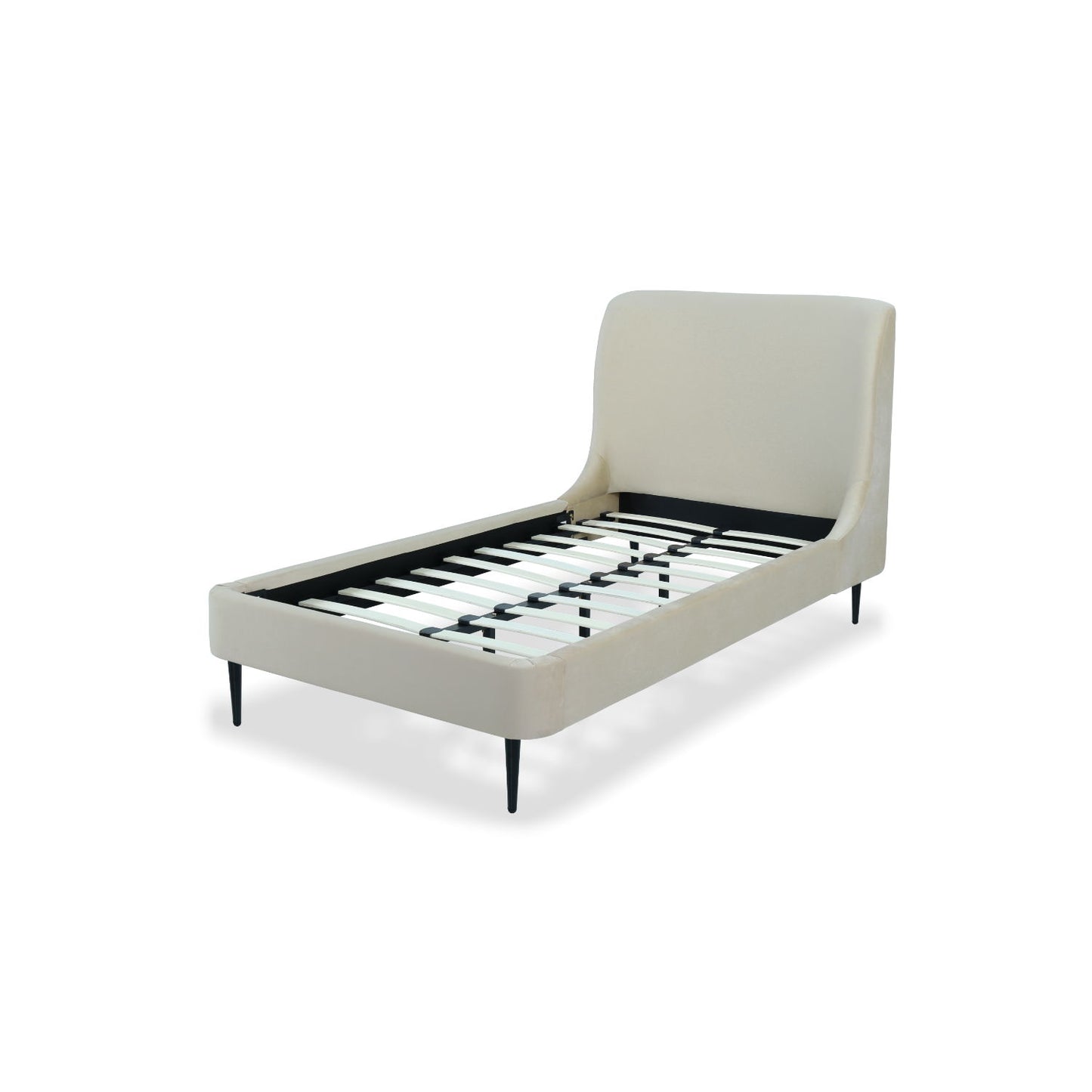 Heather - Upholstered Bed With Curved Headboard - The Sleep Loft - Online Mattress Showroom NYC