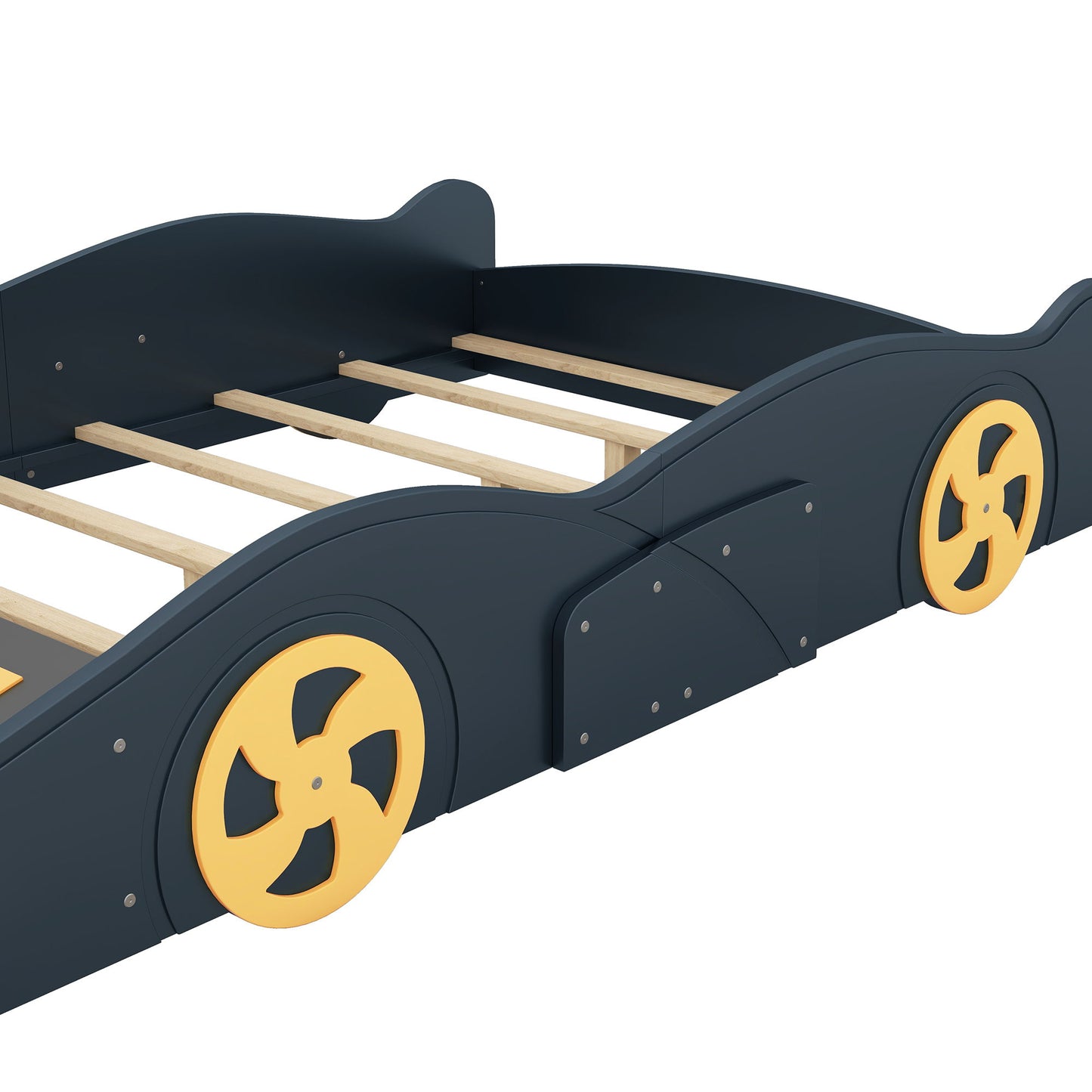 Race Car Shaped Platform Bed With Wheels And Storage - The Sleep Loft - Online Mattress Showroom NYC