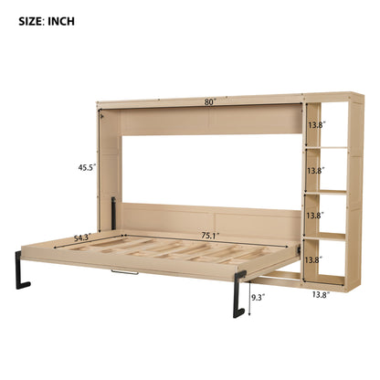 Murphy Bed With Bookshelf And Storage - The Sleep Loft - Online Mattress Showroom NYC