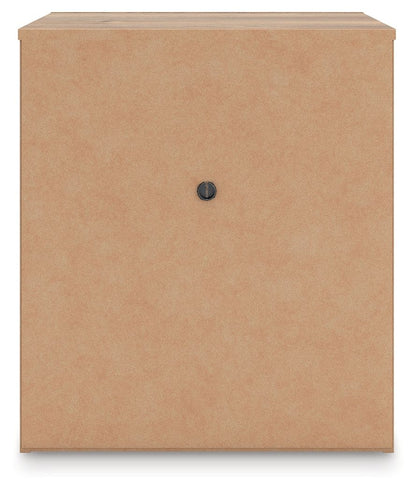 Kinlanni - One Drawer Night Stand - Tan - The Sleep Loft - Online Mattress Showroom NYC