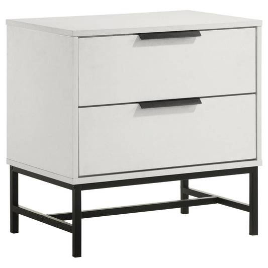 Yountville - 2 Drawer Nightstand - White - The Sleep Loft - Online Mattress Showroom NYC