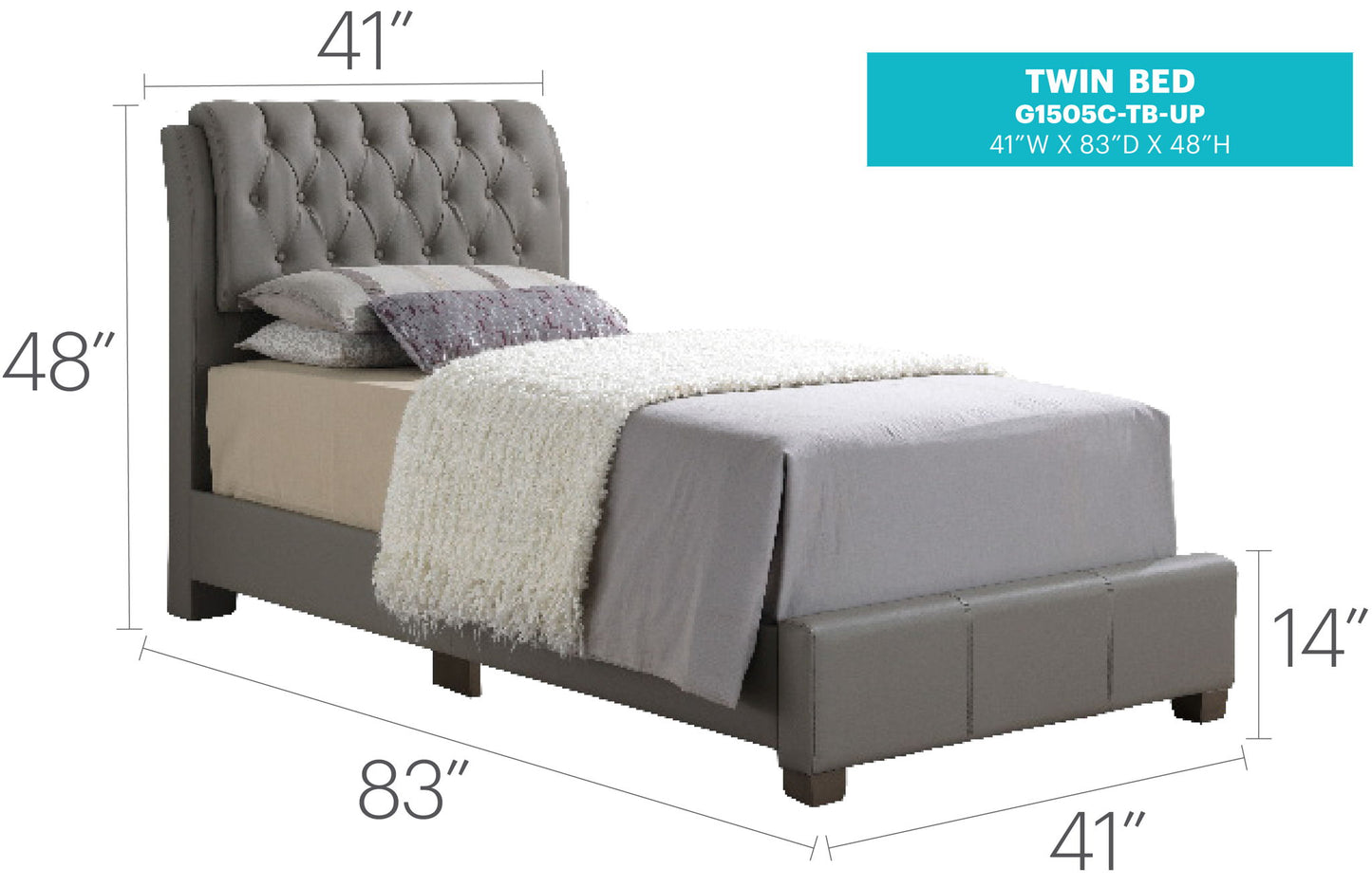Tufted Upholstered Bed - The Sleep Loft - Online Mattress Showroom NYC