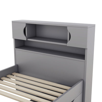 Captain Platform Bed Frame With Storage Bookcases, Shelves, And 4 Drawers - The Sleep Loft - Online Mattress Showroom NYC