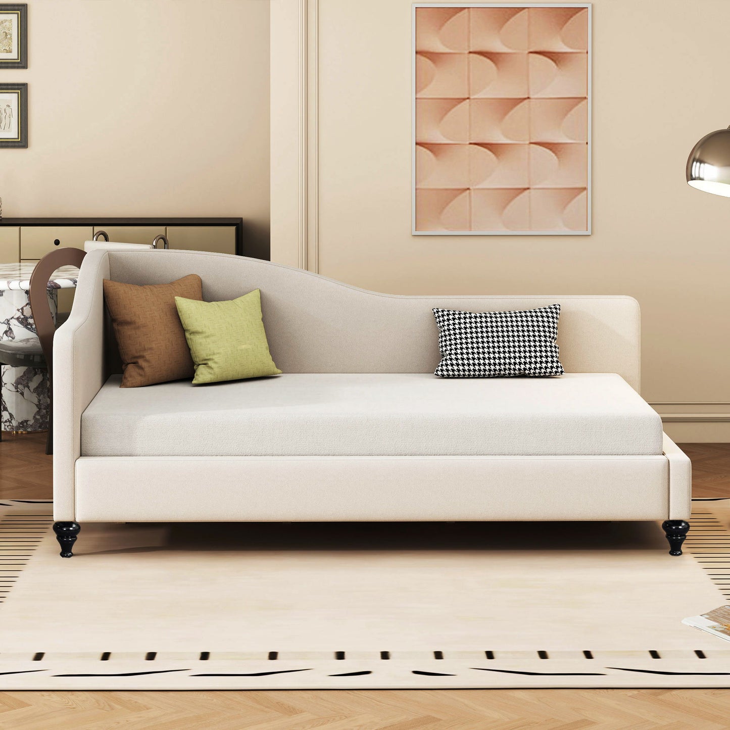 Modern L Shaped Daybed With Legs - The Sleep Loft - Online Mattress Showroom NYC