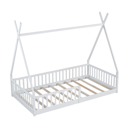 House Shaped Design Bed With Fence - The Sleep Loft - Online Mattress Showroom NYC