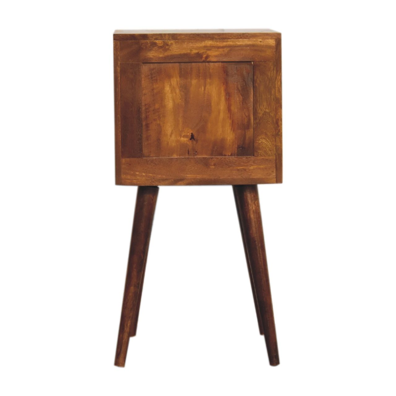 Mini Cube Carved 2 Drawer Nightstand - The Sleep Loft - Online Mattress Showroom NYC