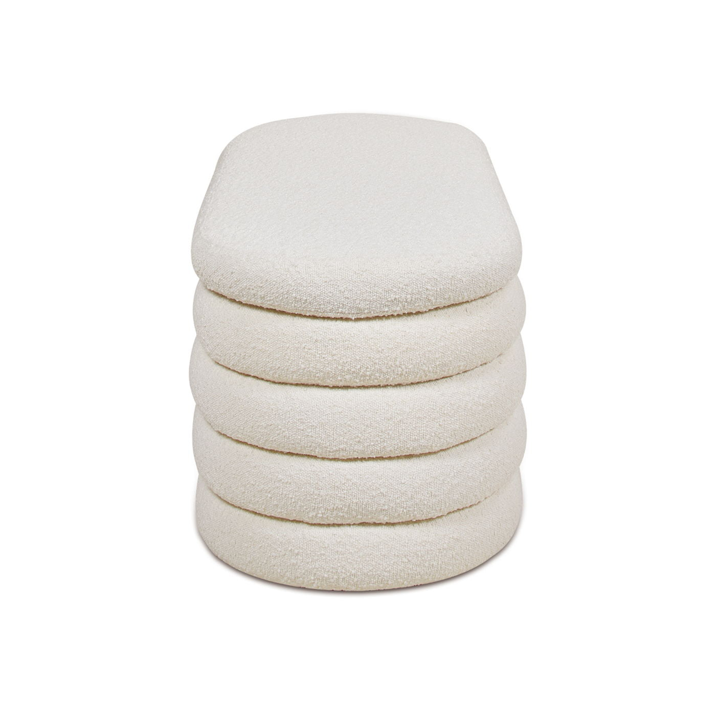 Fuji - Upholstered Oval Storage Bench - The Sleep Loft - Online Mattress Showroom NYC