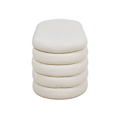 Fuji - Upholstered Oval Storage Bench - The Sleep Loft - Online Mattress Showroom NYC