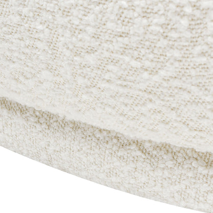 Aire - RAF Modern Rounded Chaise Lounge - Ivory White - The Sleep Loft - Online Mattress Showroom NYC