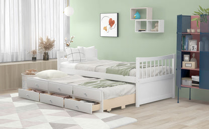 Twin Size Daybed With Trundle And Drawers - The Sleep Loft - Online Mattress Showroom NYC