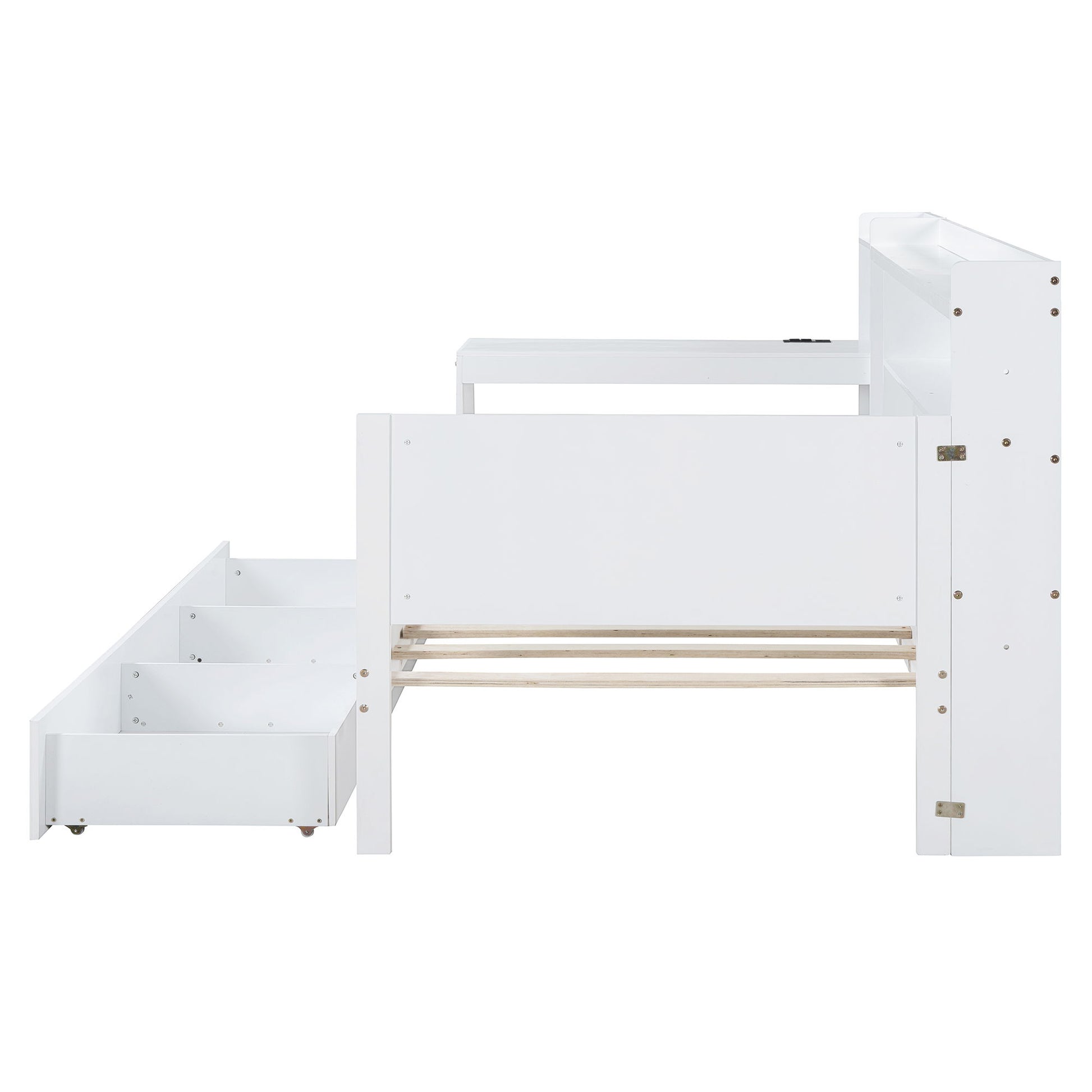 Daybed With 3 Drawers USB Ports And Desk - The Sleep Loft - Online Mattress Showroom NYC