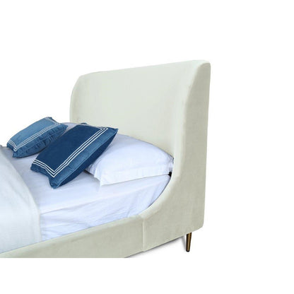 Heather - Upholstered Bed With Curved Headboard - The Sleep Loft - Online Mattress Showroom NYC