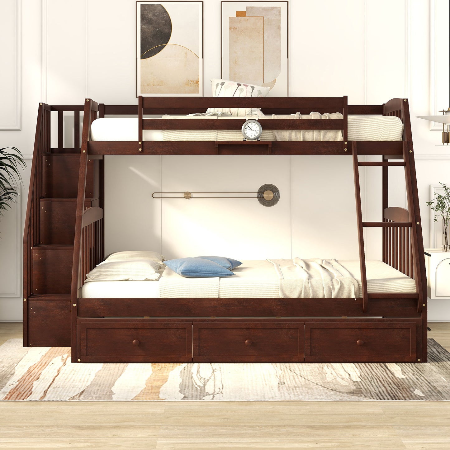 Bunk Bed With Drawers, Ladder And Storage Staircase - The Sleep Loft - Online Mattress Showroom NYC