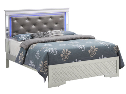 Bed With LED Light Accents Headboard - The Sleep Loft - Online Mattress Showroom NYC