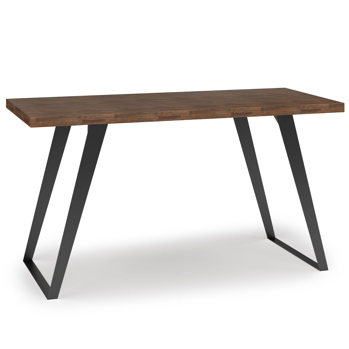 Lowry - Flat Top Desk - Rustic Natural Aged Brown - The Sleep Loft - Online Mattress Showroom NYC