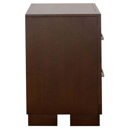 Jessica 2-drawer Nightstand Cappuccino