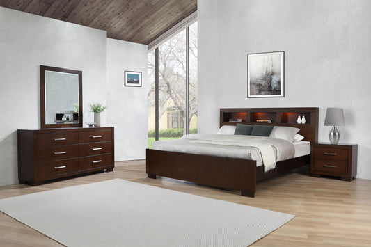 Jessica 4-piece California King Bedroom Set Cappuccino - The Sleep Loft - Online Mattress Showroom NYC