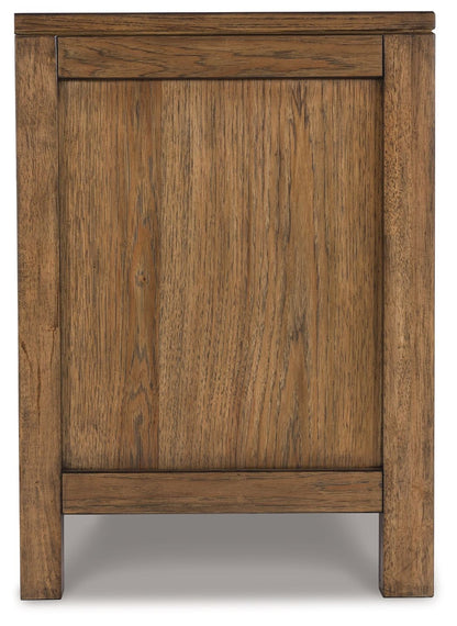Cabalynn - Two Drawer Night Stand - Light Brown - The Sleep Loft - Online Mattress Showroom NYC