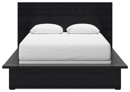 Londer - Queen Panel Bed - Black - The Sleep Loft - Online Mattress Showroom NYC