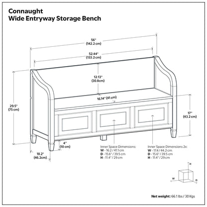Connaught - Storage Bench - The Sleep Loft - Online Mattress Showroom NYC