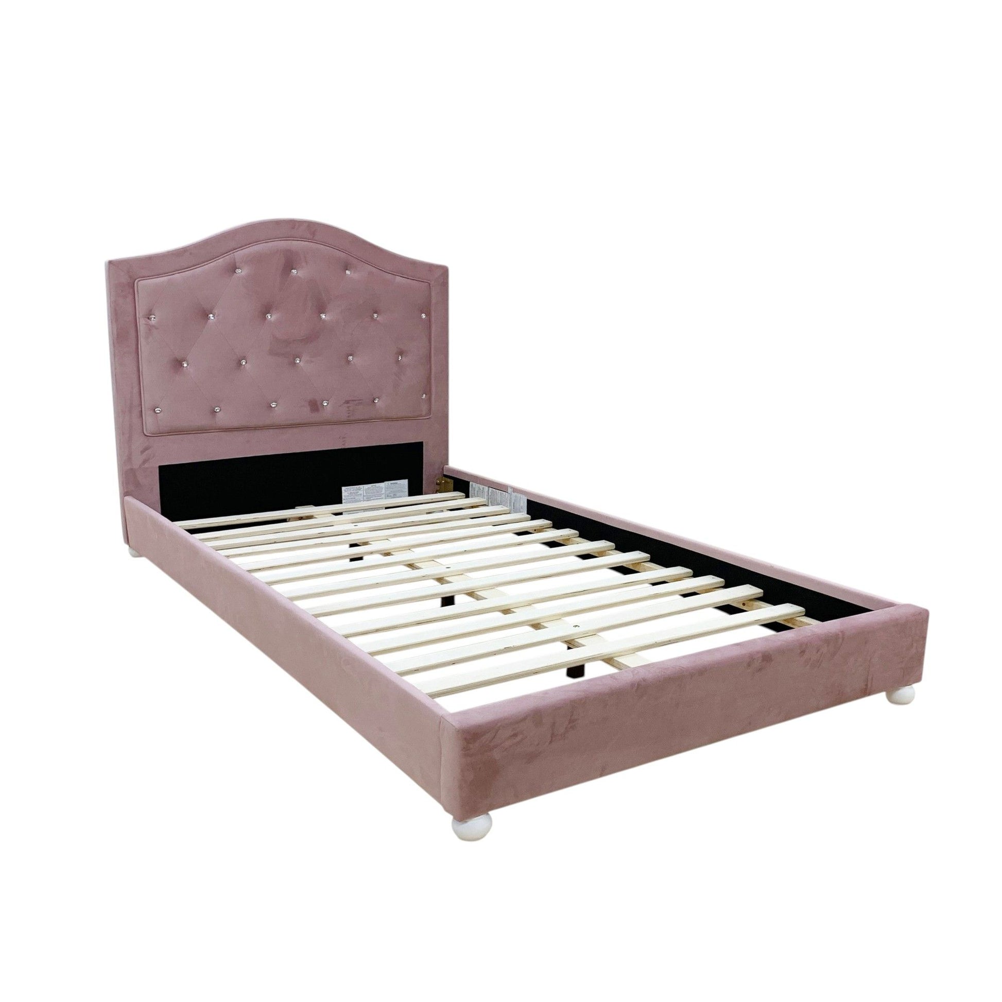 Reggie - Twin Bed - Pink - The Sleep Loft - Online Mattress Showroom NYC