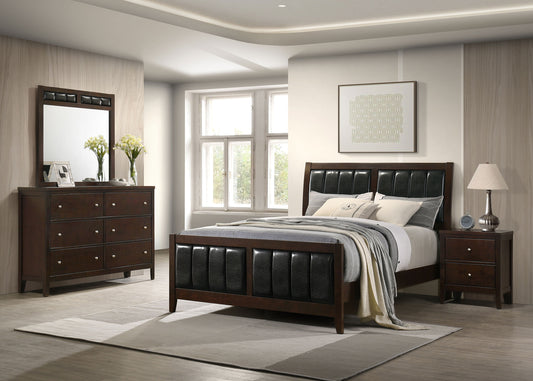 Carlton 4-piece Eastern King Bedroom Set Cappuccino - The Sleep Loft - Online Mattress Showroom NYC